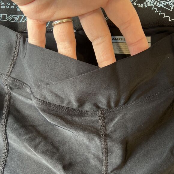 Novara Womens Cycling Shorts Large Black Cross Front Padded Bike Biking - Picture 2 of 10